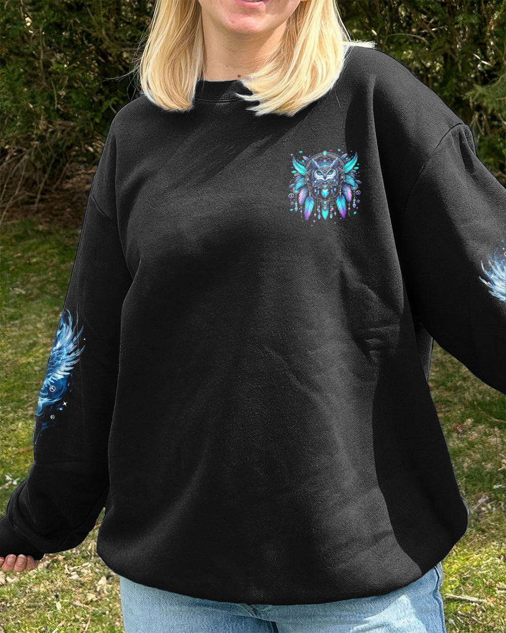 WHISPER WORDS OF WISDOM LET IT BE OWL ALL OVER PRINT - TYPQ0111251