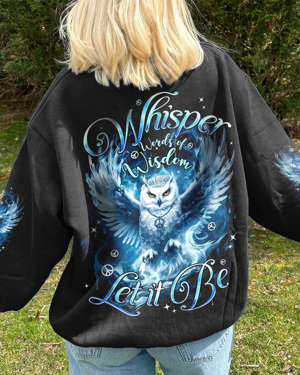 WHISPER WORDS OF WISDOM LET IT BE OWL ALL OVER PRINT - TYPQ0111251
