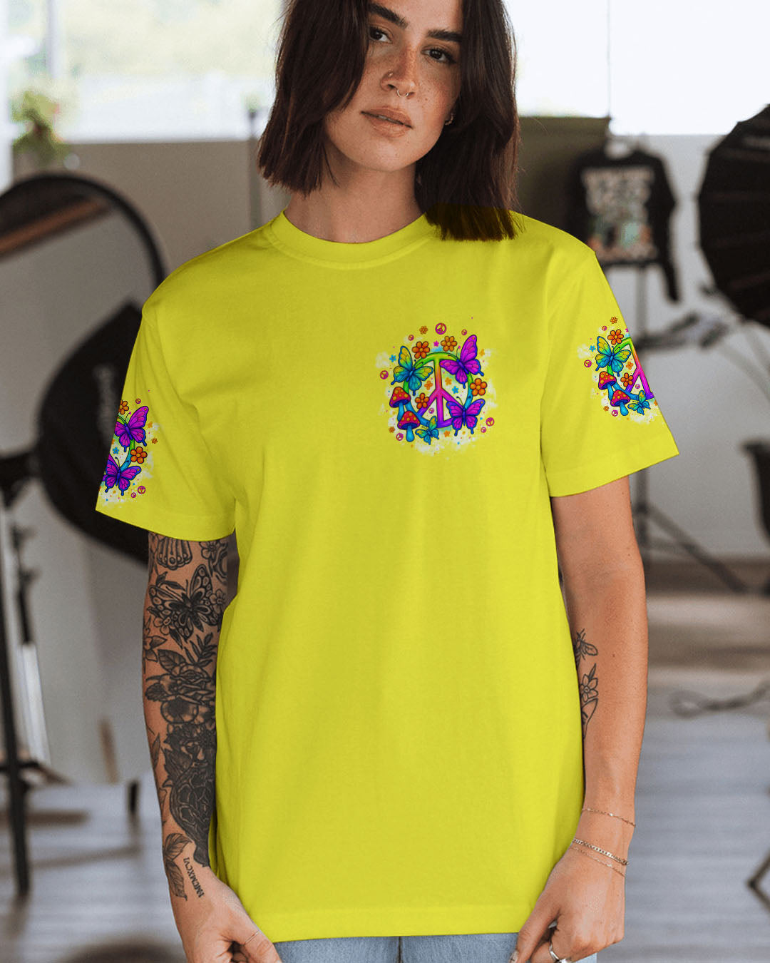 SAVE THE WORLD RAISE A HIPPIE ALL OVER PRINT - TYPQ0408252