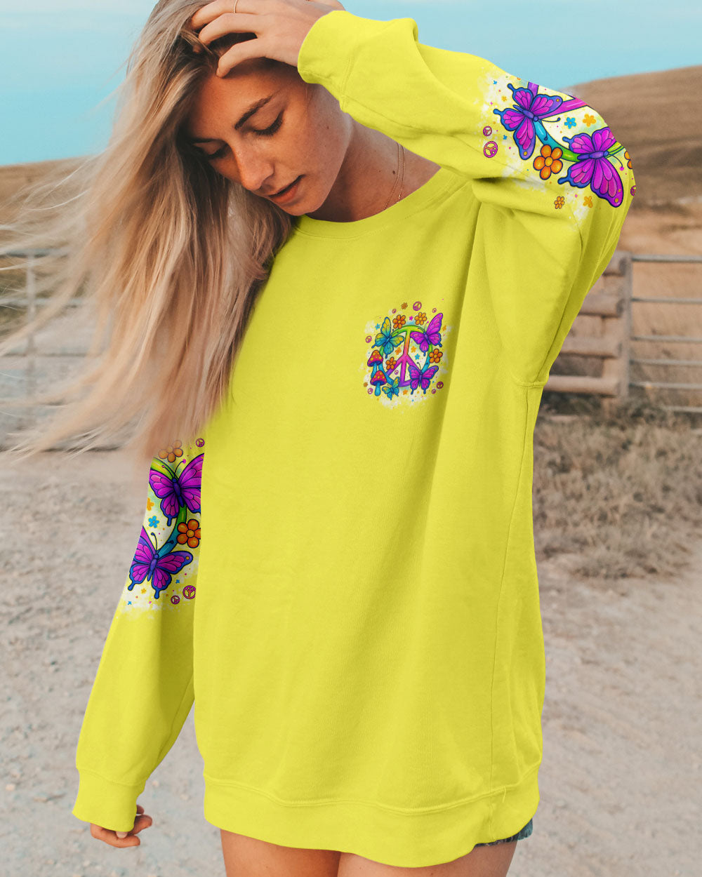 SAVE THE WORLD RAISE A HIPPIE ALL OVER PRINT - TYPQ0408252