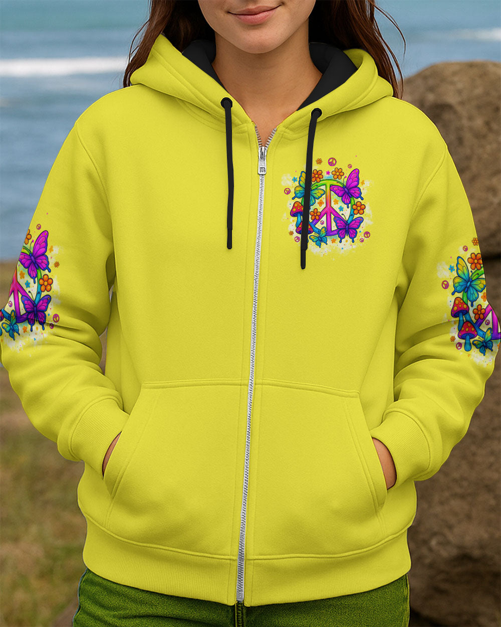 SAVE THE WORLD RAISE A HIPPIE ALL OVER PRINT - TYPQ0408252