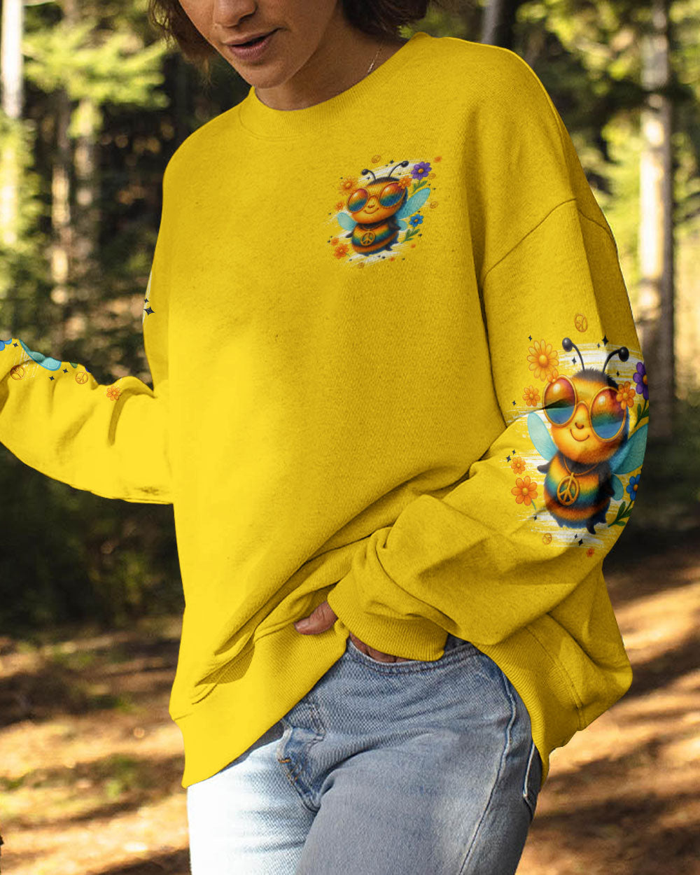 IN A WORLD WHERE YOU CAN BE ANYTHING BEE KIND ALL OVER PRINT - TYPQ0506253