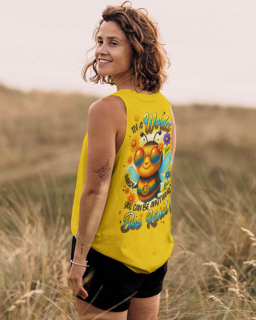 IN A WORLD WHERE YOU CAN BE ANYTHING BEE KIND ALL OVER PRINT - TYPQ0506253