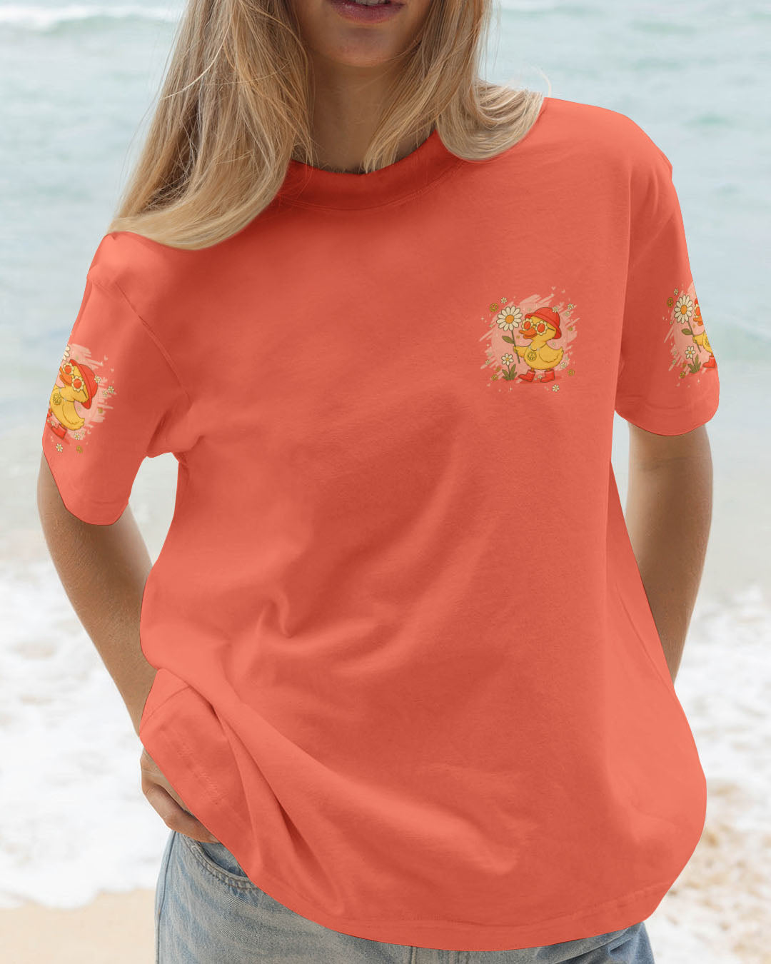 I'M NOT SHORT HIPPIE DUCK ALL OVER PRINT - TYPQ0508252
