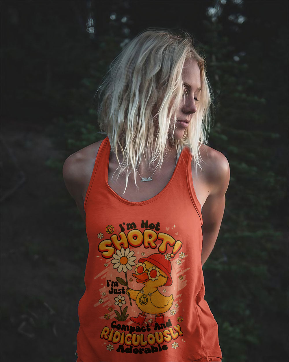 I'M NOT SHORT HIPPIE DUCK ALL OVER PRINT - TYPQ0508252