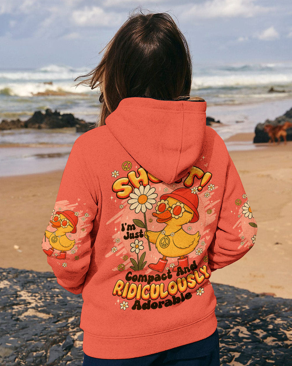 I'M NOT SHORT HIPPIE DUCK ALL OVER PRINT - TYPQ0508252