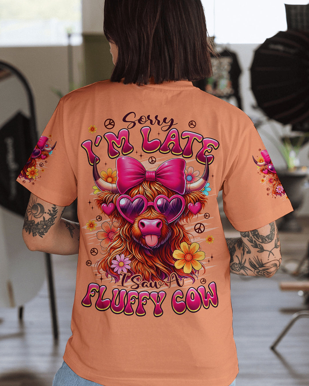 SORRY I'M LATE I SAW A FLUFFY COW ALL OVER PRINT - TYPQ0601261
