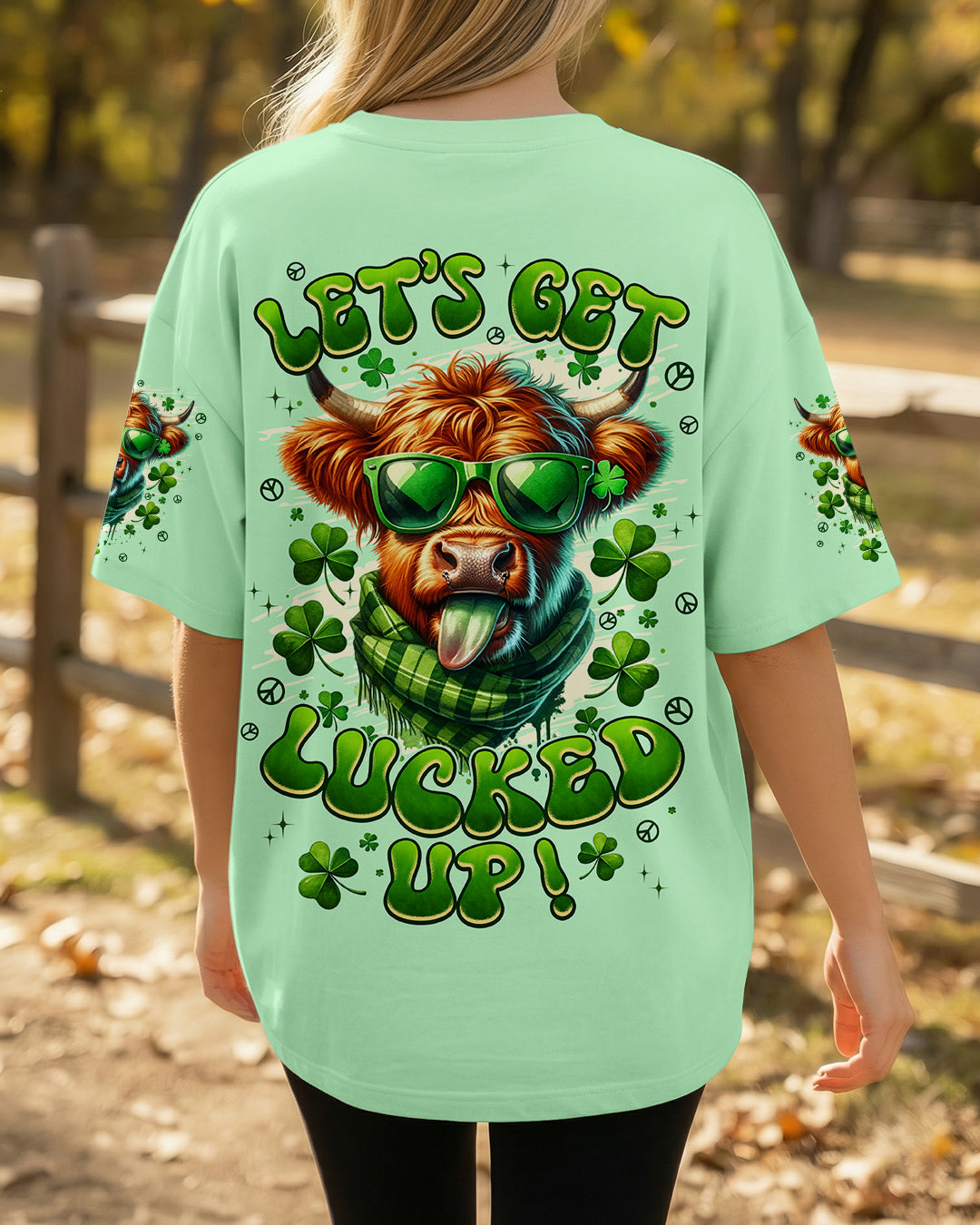 LET'S GET LUCKED UP COW PATRICK'S DAY ALL OVER PRINT - TYPQ0601262