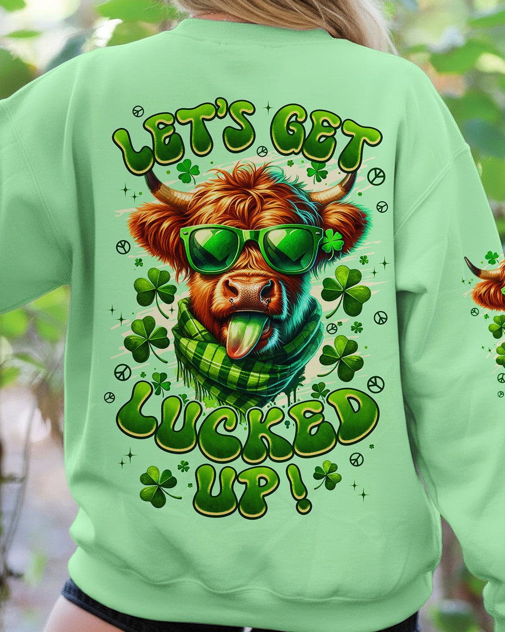 LET'S GET LUCKED UP COW PATRICK'S DAY ALL OVER PRINT - TYPQ0601262