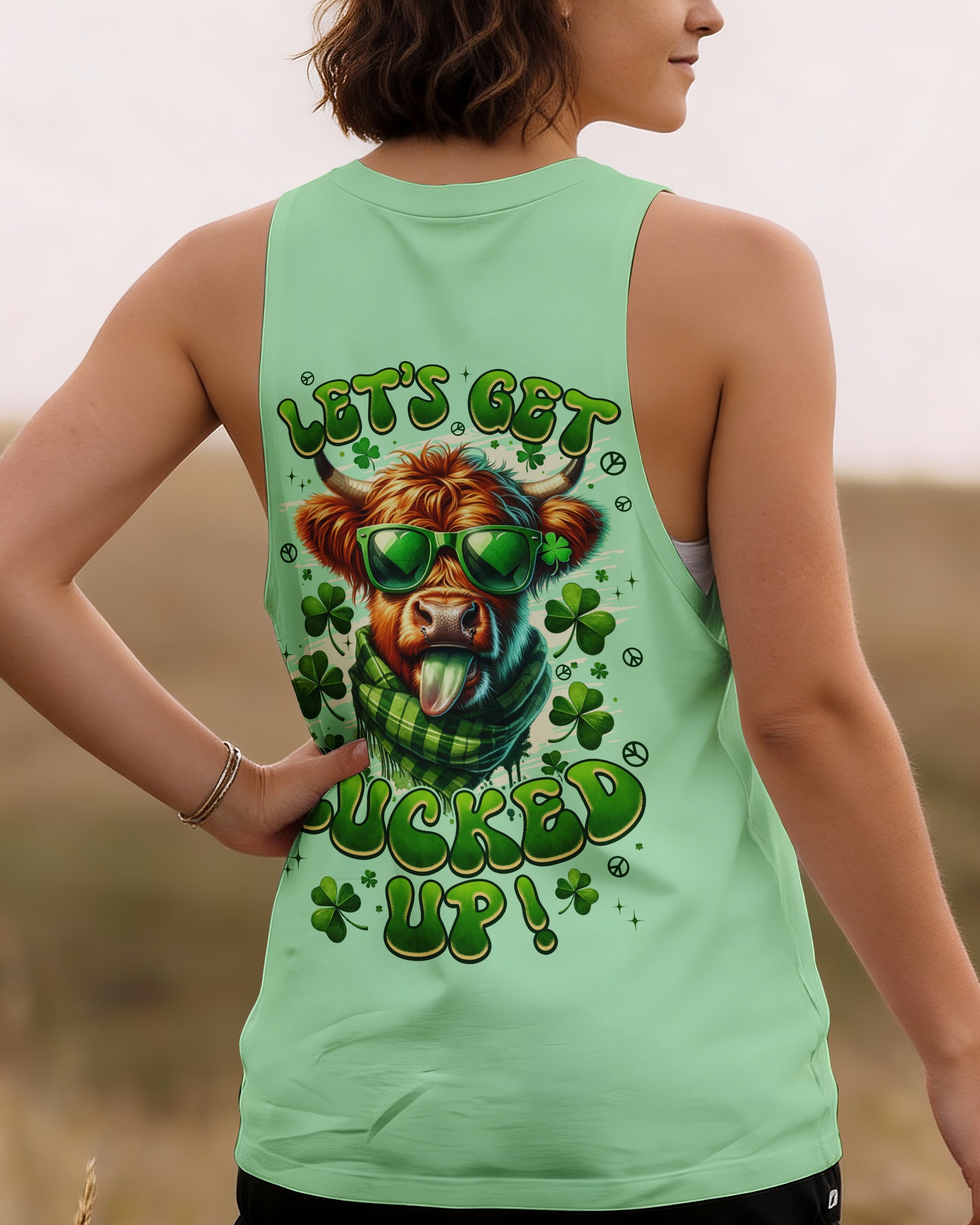 LET'S GET LUCKED UP COW PATRICK'S DAY ALL OVER PRINT - TYPQ0601262
