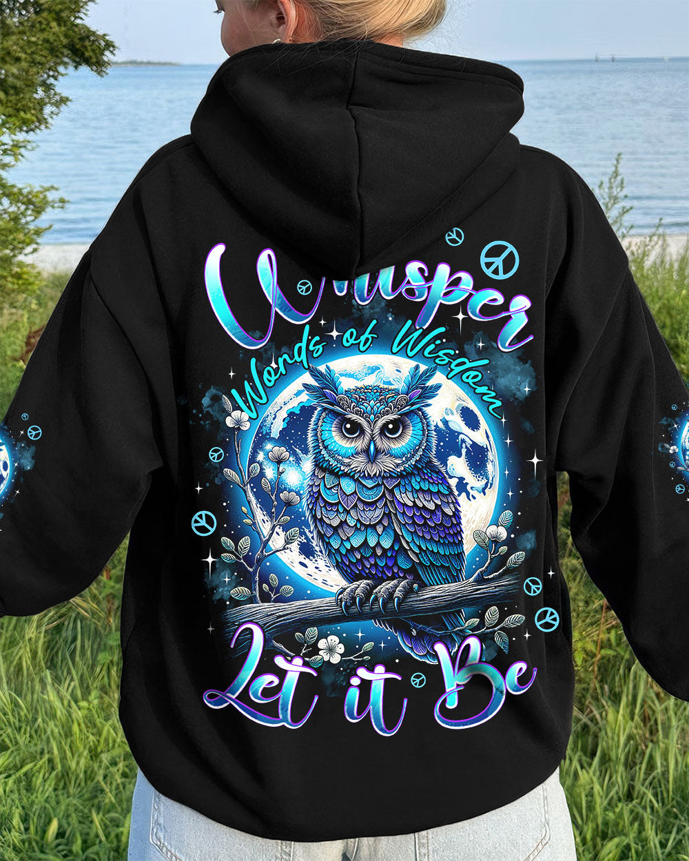WHISPER WORDS OF WISDOM LET IT BE OWL ALL OVER PRINT - TYPQ0711252