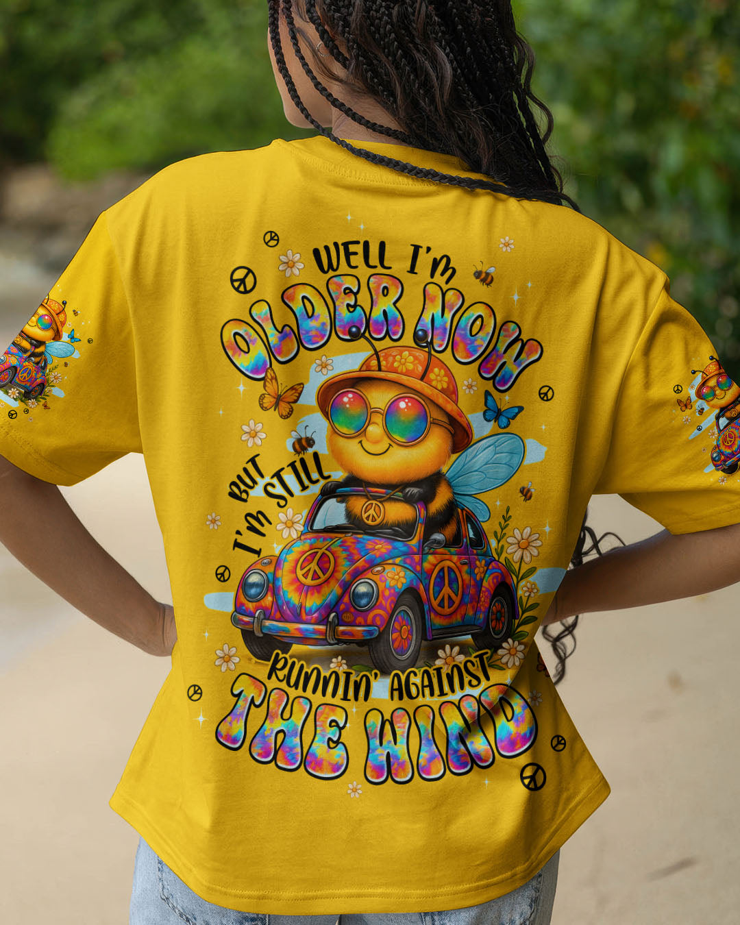 RUNNING AGAINST THE WIND BEE HIPPIE ALL OVER PRINT - TYPQ0807252