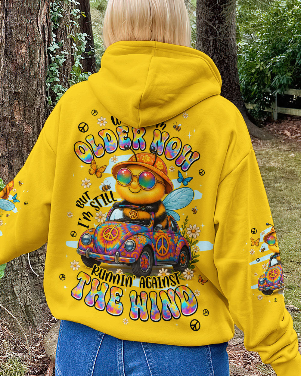 RUNNING AGAINST THE WIND BEE HIPPIE ALL OVER PRINT - TYPQ0807252