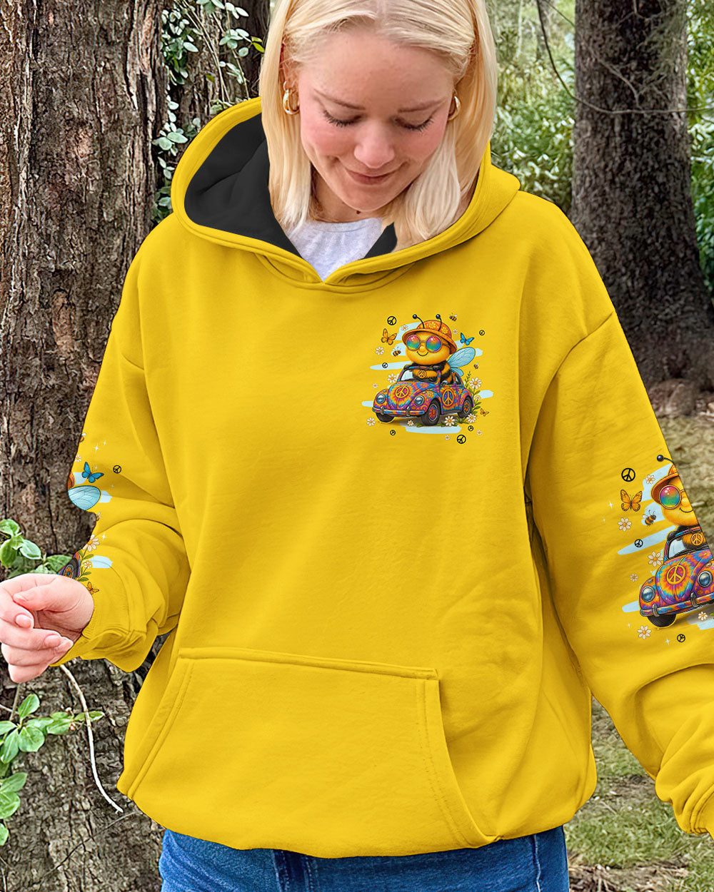 RUNNING AGAINST THE WIND BEE HIPPIE ALL OVER PRINT - TYPQ0807252