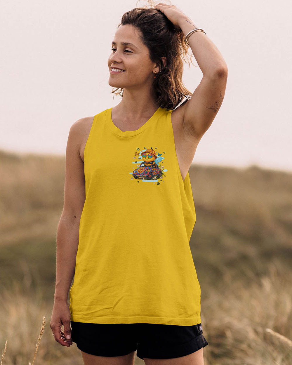 RUNNING AGAINST THE WIND BEE HIPPIE ALL OVER PRINT - TYPQ0807252