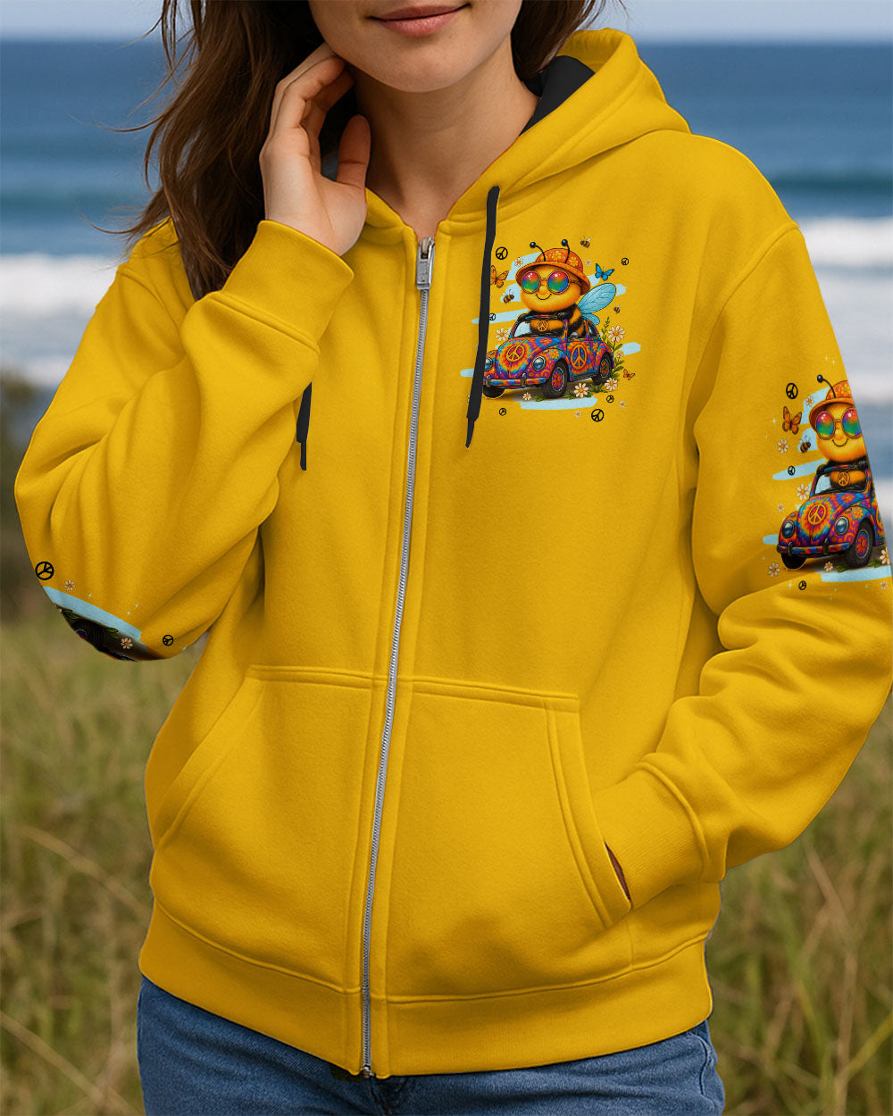 RUNNING AGAINST THE WIND BEE HIPPIE ALL OVER PRINT - TYPQ0807252