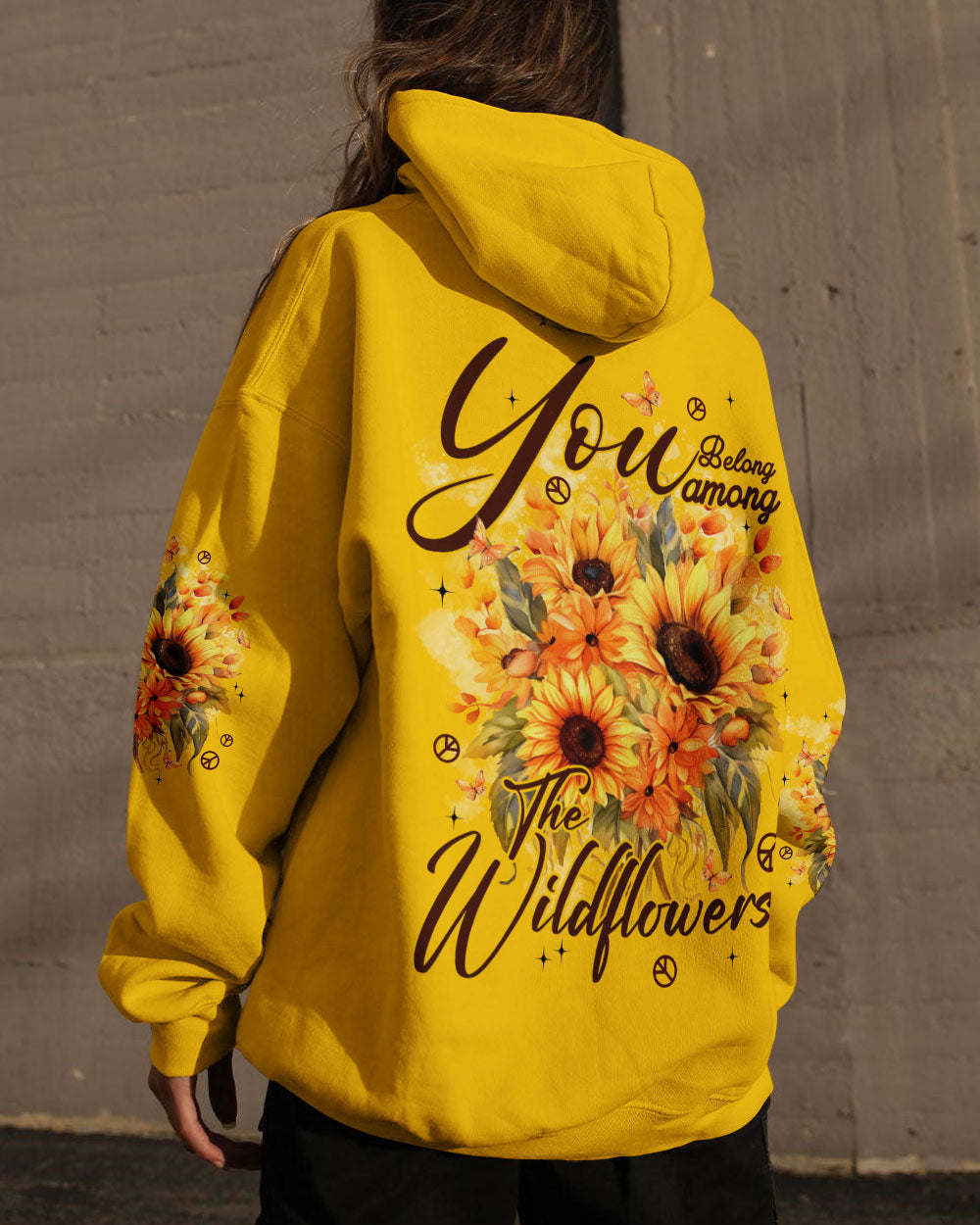 YOU BELONG AMONG THE WILDFLOWERS SUNFLOWER ALL OVER PRINT - TYPQ0810253