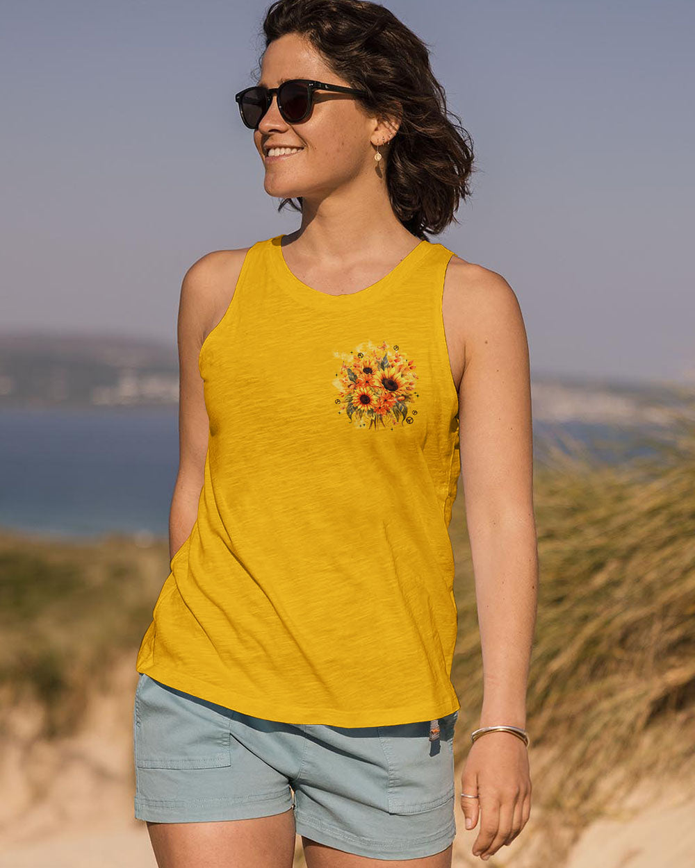 YOU BELONG AMONG THE WILDFLOWERS SUNFLOWER ALL OVER PRINT - TYPQ0810253