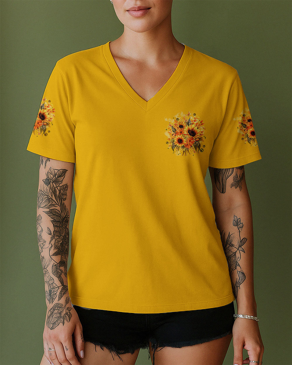 YOU BELONG AMONG THE WILDFLOWERS SUNFLOWER ALL OVER PRINT - TYPQ0810253