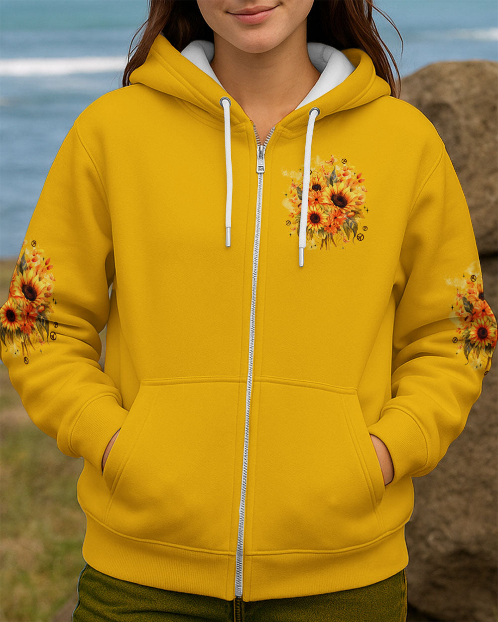 YOU BELONG AMONG THE WILDFLOWERS SUNFLOWER ALL OVER PRINT - TYPQ0810253