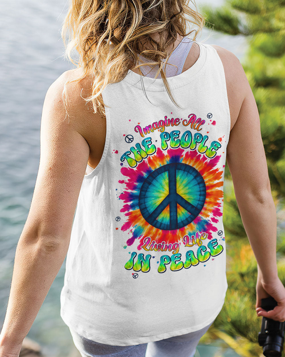 IMAGINE ALL THE PEOPLE LIVING LIFE IN PEACE TIE DYE ALL OVER PRINT - TYPQ0906251