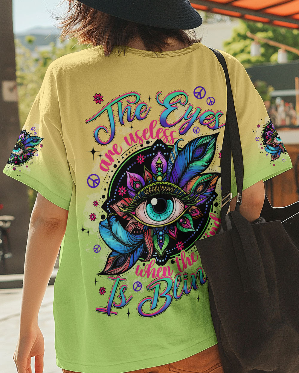 THE EYES ARE USELESS WHEN THE MIND IS BLIND ALL OVER PRINT - TYPQ0909253