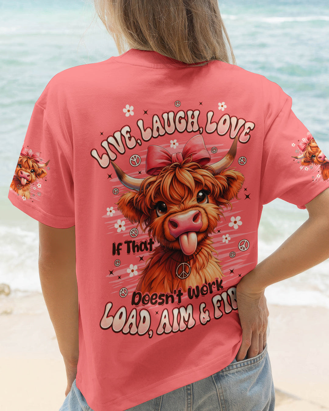 LIVE LAUGH LOVE COW ALL OVER PRINT - TYPQ0912252