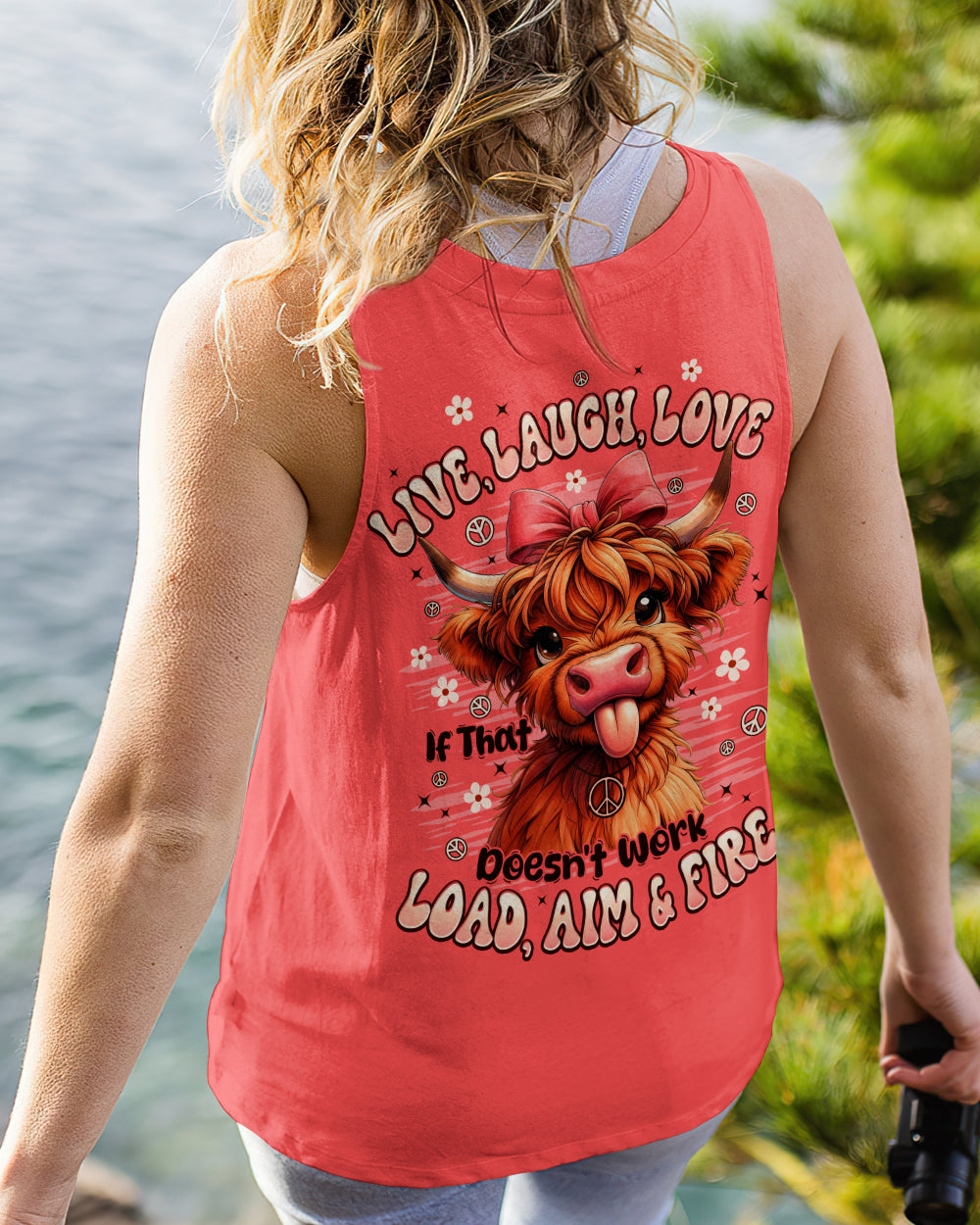 LIVE LAUGH LOVE COW ALL OVER PRINT - TYPQ0912252