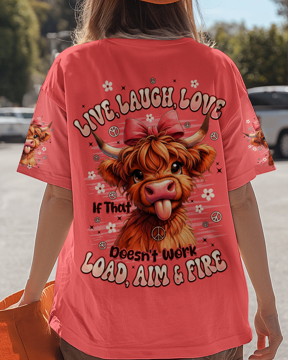 LIVE LAUGH LOVE COW ALL OVER PRINT - TYPQ0912252