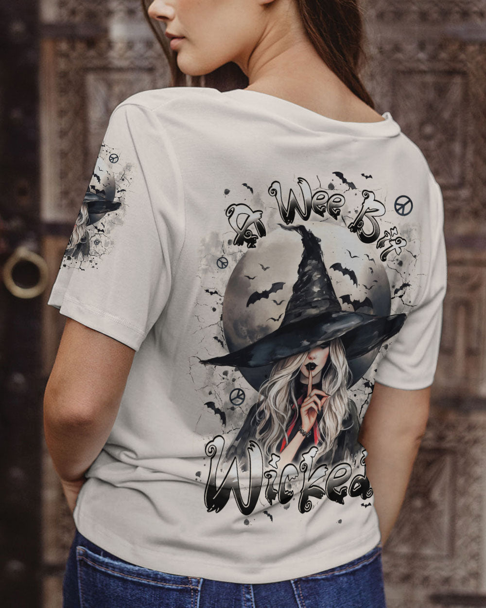 A WEE BIT WICKED HIPPIE WITCH HALLOWEEN ALL OVER PRINT - TYPQ1106251