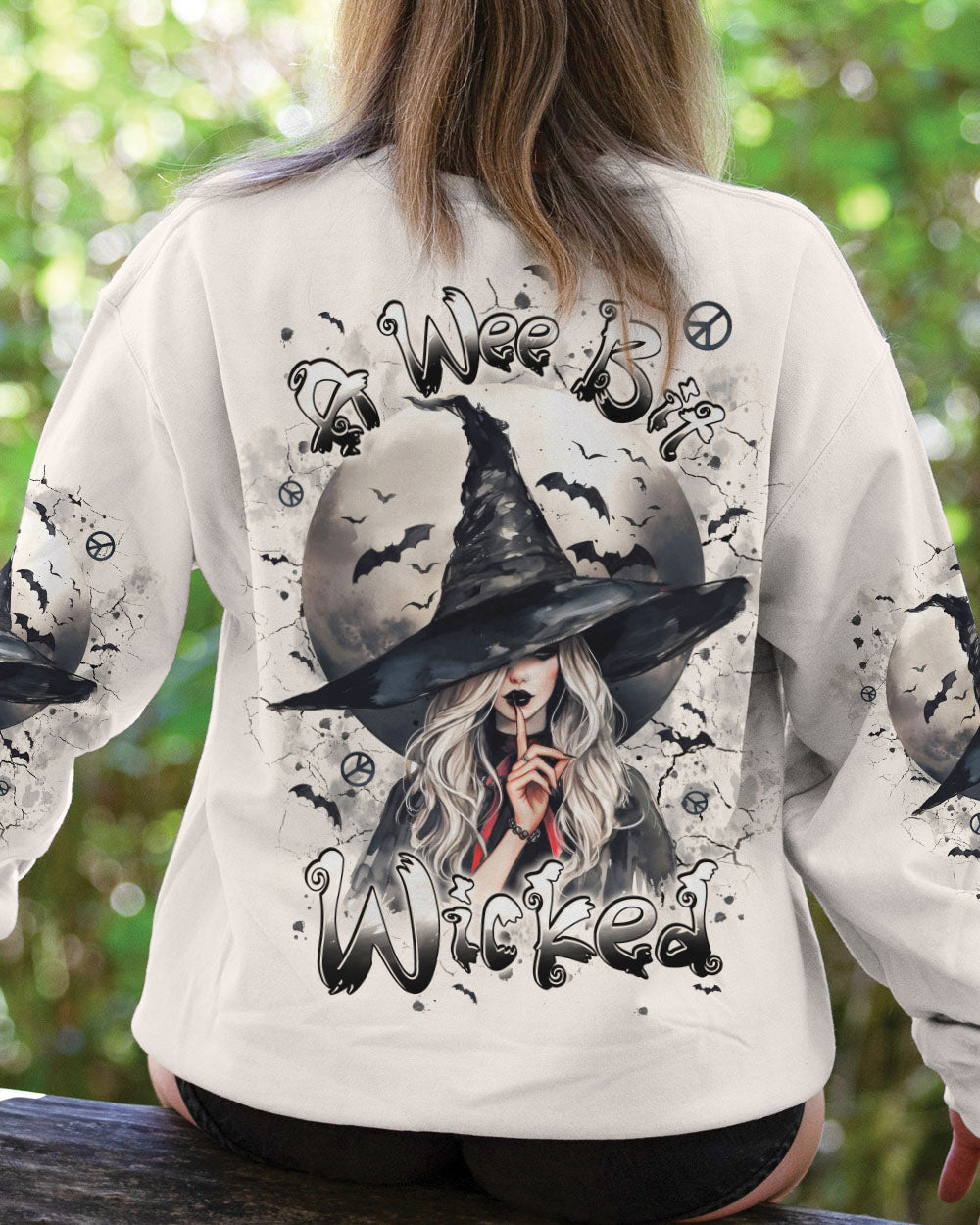 A WEE BIT WICKED HIPPIE WITCH HALLOWEEN ALL OVER PRINT - TYPQ1106251