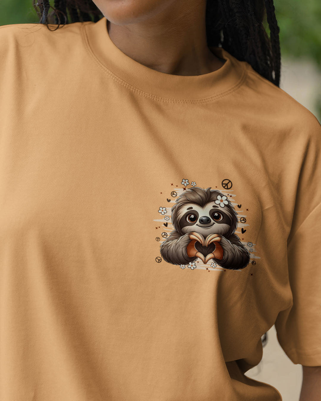 I LOVE YOU TO THE MOON AND BACK SLOTH ALL OVER PRINT - TYPQ1109251