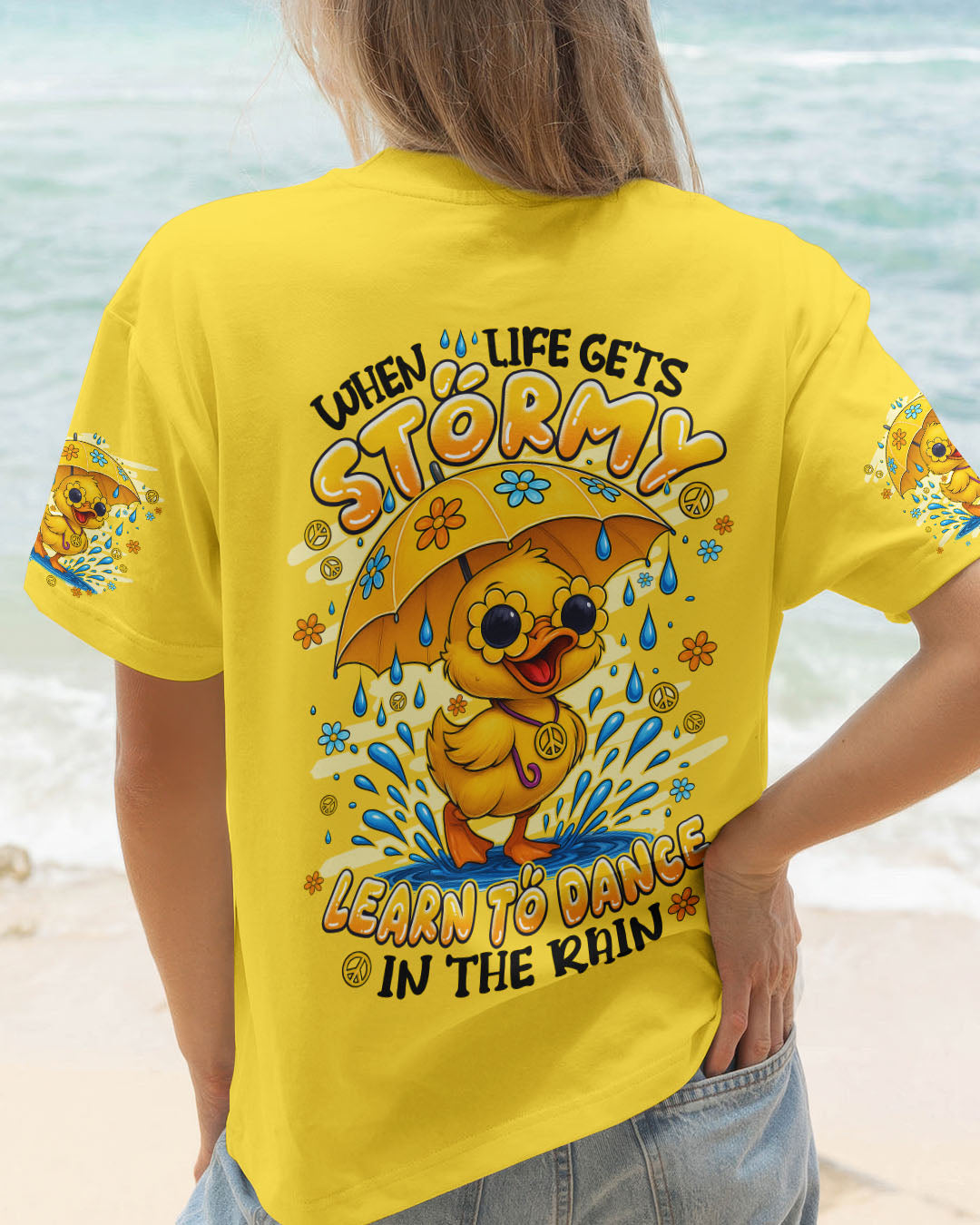 DANCE IN THE RAIN DUCK HIPPIE ALL OVER PRINT - TYPQ1208252