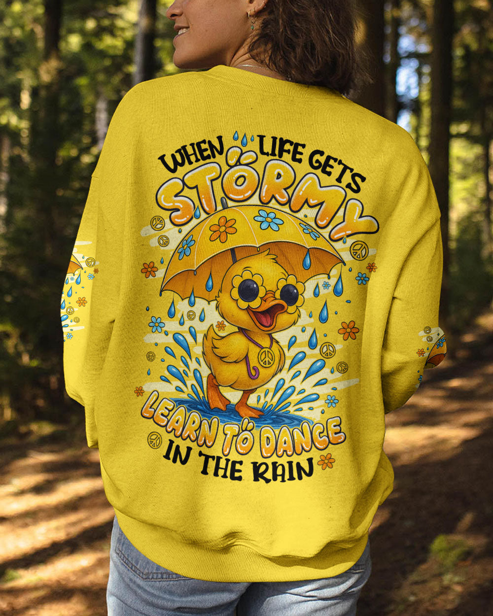 DANCE IN THE RAIN DUCK HIPPIE ALL OVER PRINT - TYPQ1208252