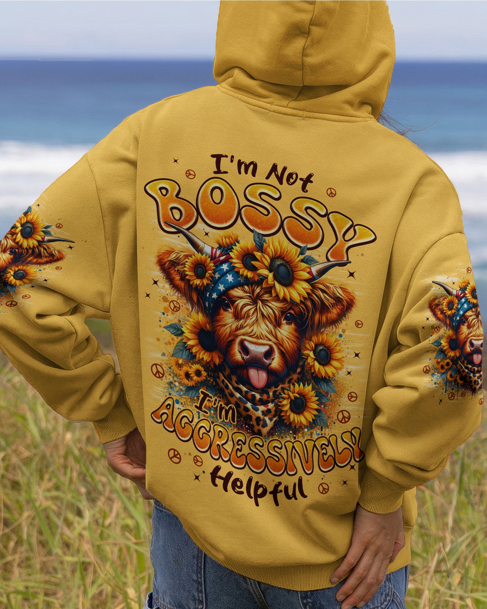 I'M AGGRESSIVELY HELPFUL COW ALL OVER PRINT - TYPQ1301261