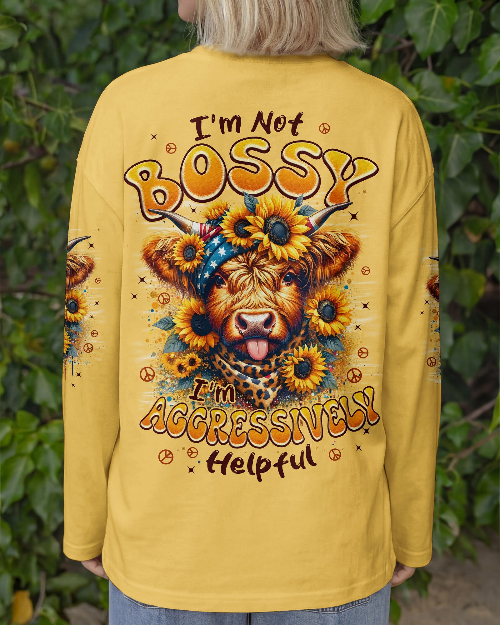 I'M AGGRESSIVELY HELPFUL COW ALL OVER PRINT - TYPQ1301261