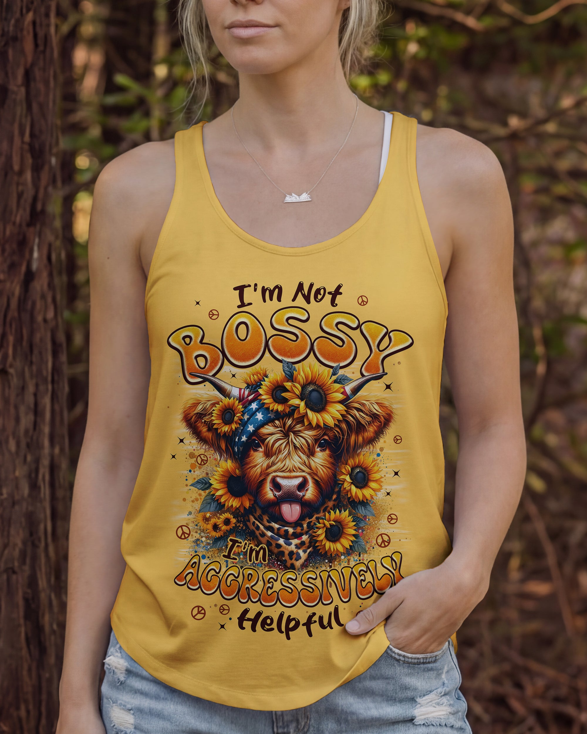 I'M AGGRESSIVELY HELPFUL COW ALL OVER PRINT - TYPQ1301261