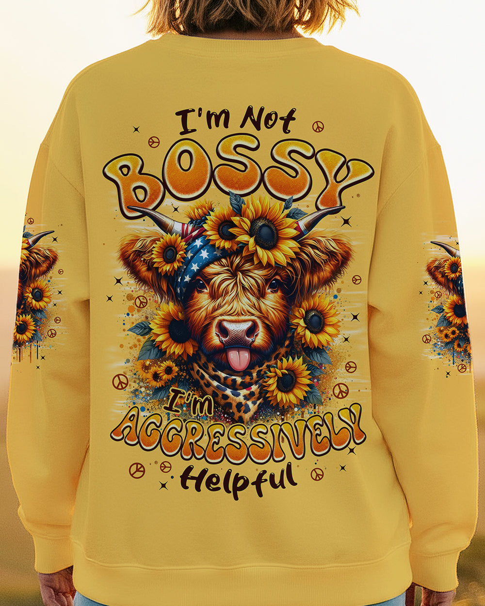 I'M AGGRESSIVELY HELPFUL COW ALL OVER PRINT - TYPQ1301261