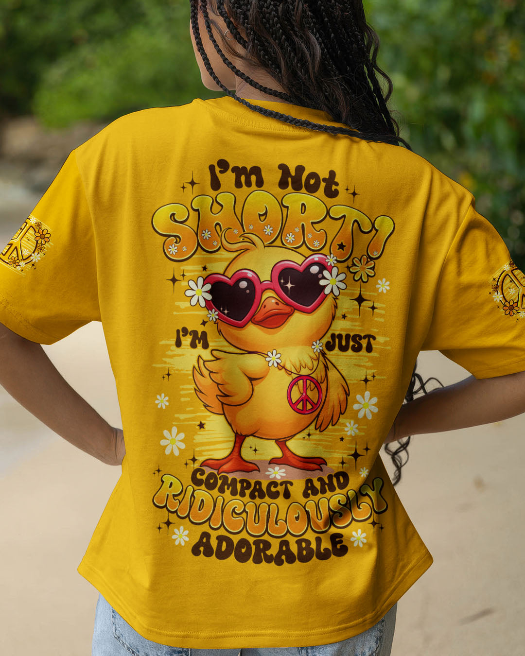 I'M NOT SHORT DUCK HIPPIE ALL OVER PRINT - TYPQ1406253