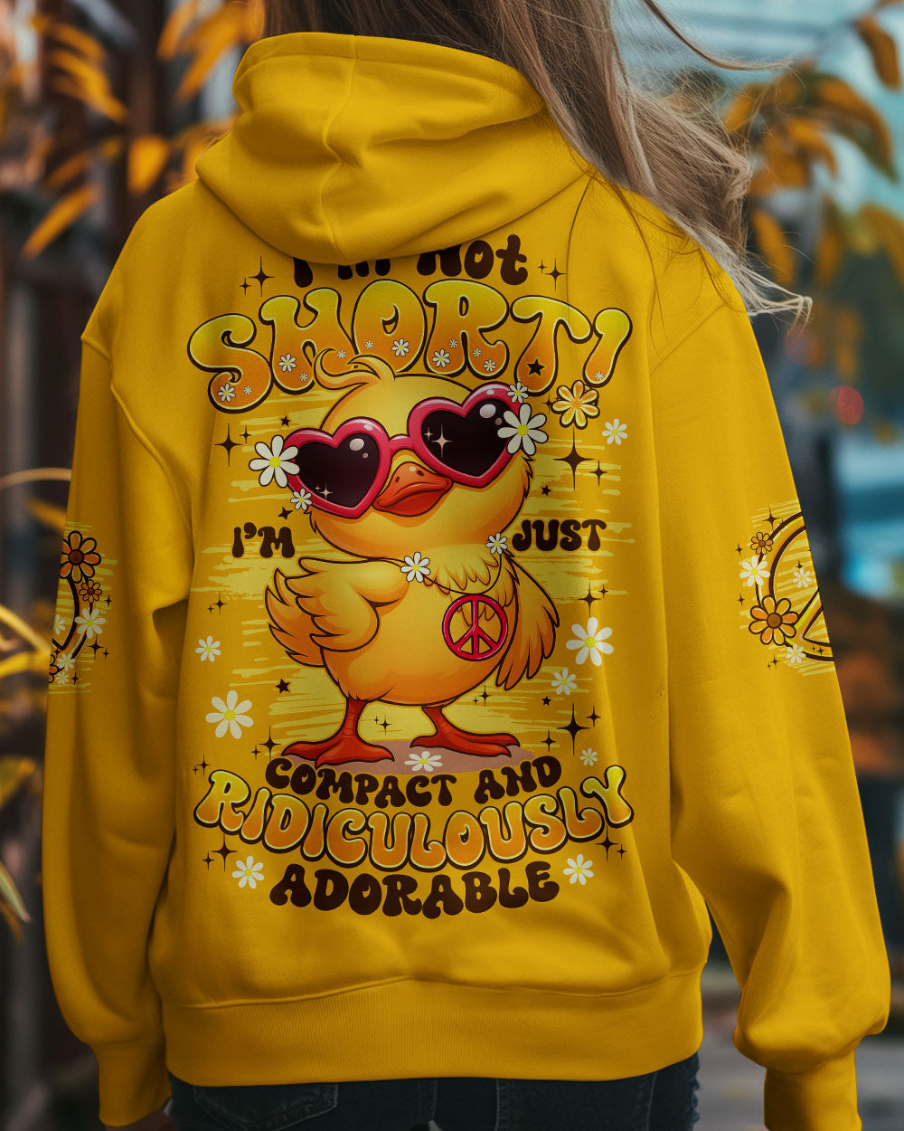 I'M NOT SHORT DUCK HIPPIE ALL OVER PRINT - TYPQ1406253
