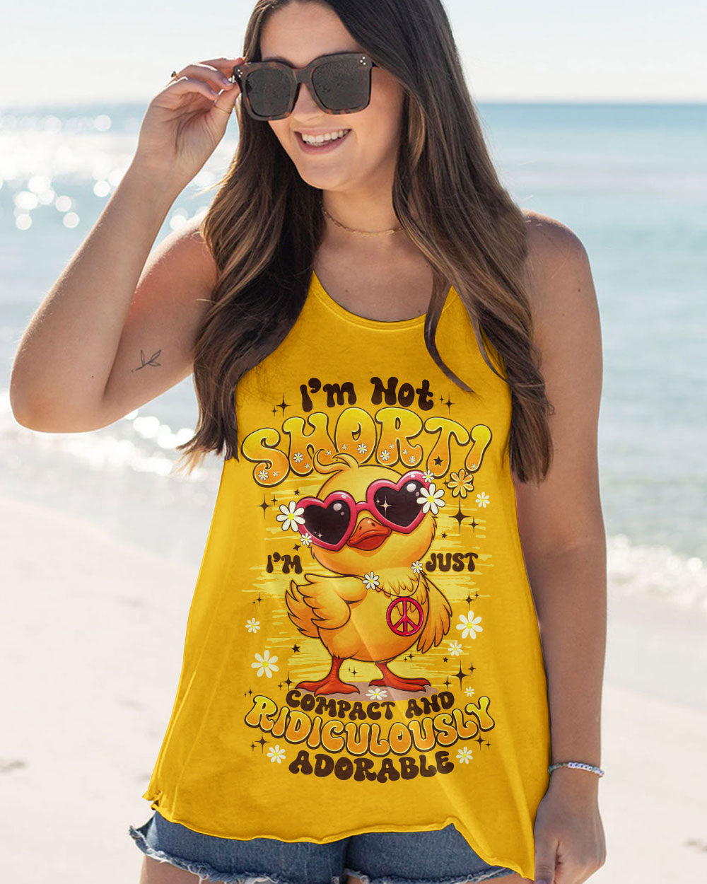 I'M NOT SHORT DUCK HIPPIE ALL OVER PRINT - TYPQ1406253