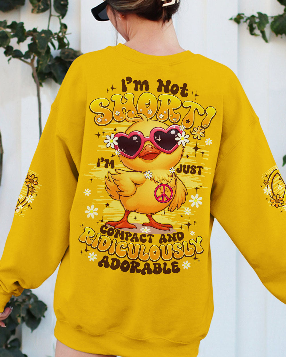 I'M NOT SHORT DUCK HIPPIE ALL OVER PRINT - TYPQ1406253