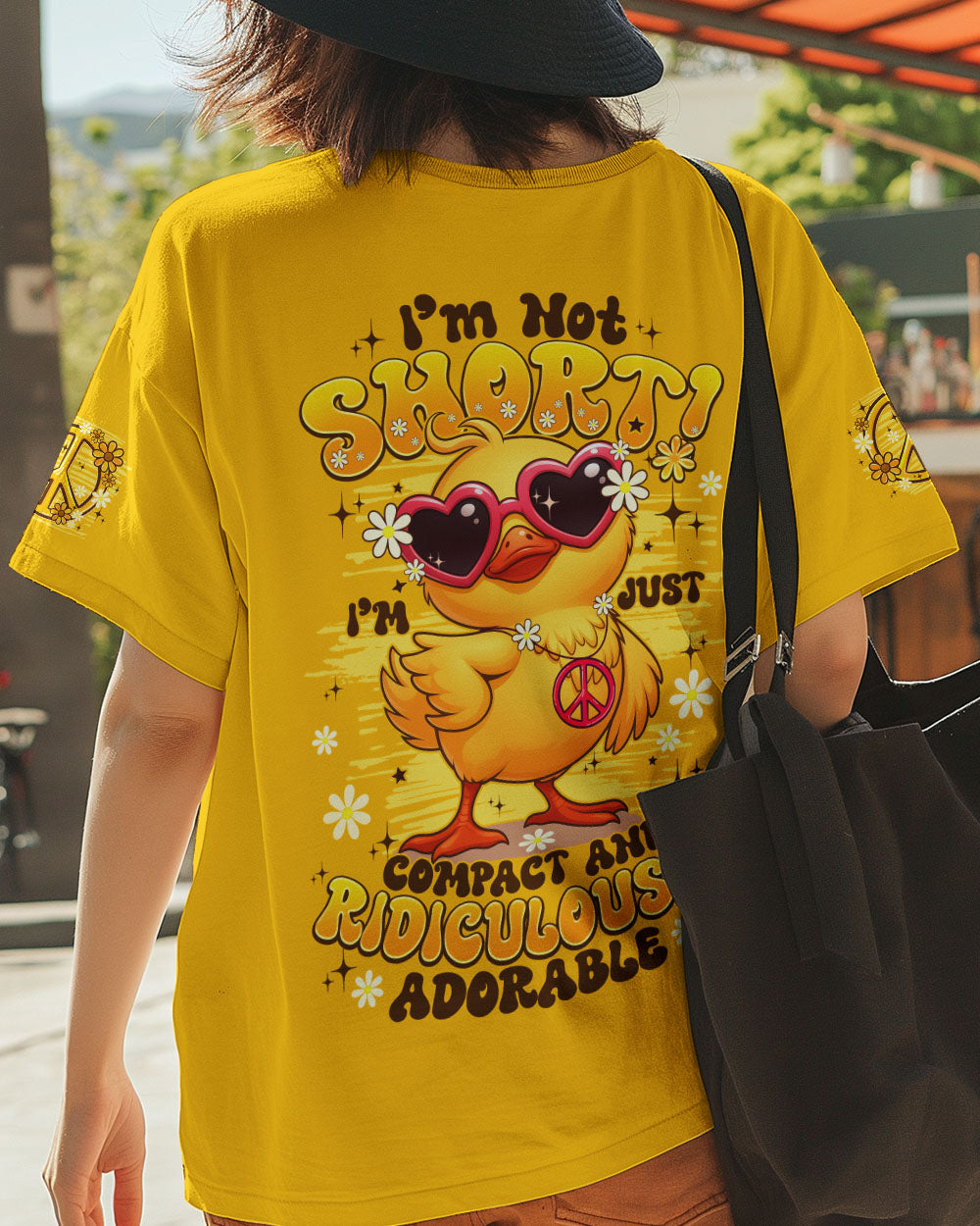 I'M NOT SHORT DUCK HIPPIE ALL OVER PRINT - TYPQ1406253
