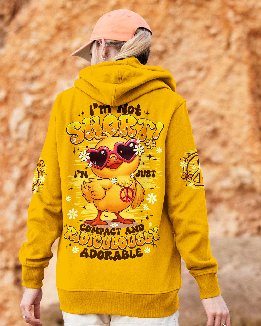 I'M NOT SHORT DUCK HIPPIE ALL OVER PRINT - TYPQ1406253