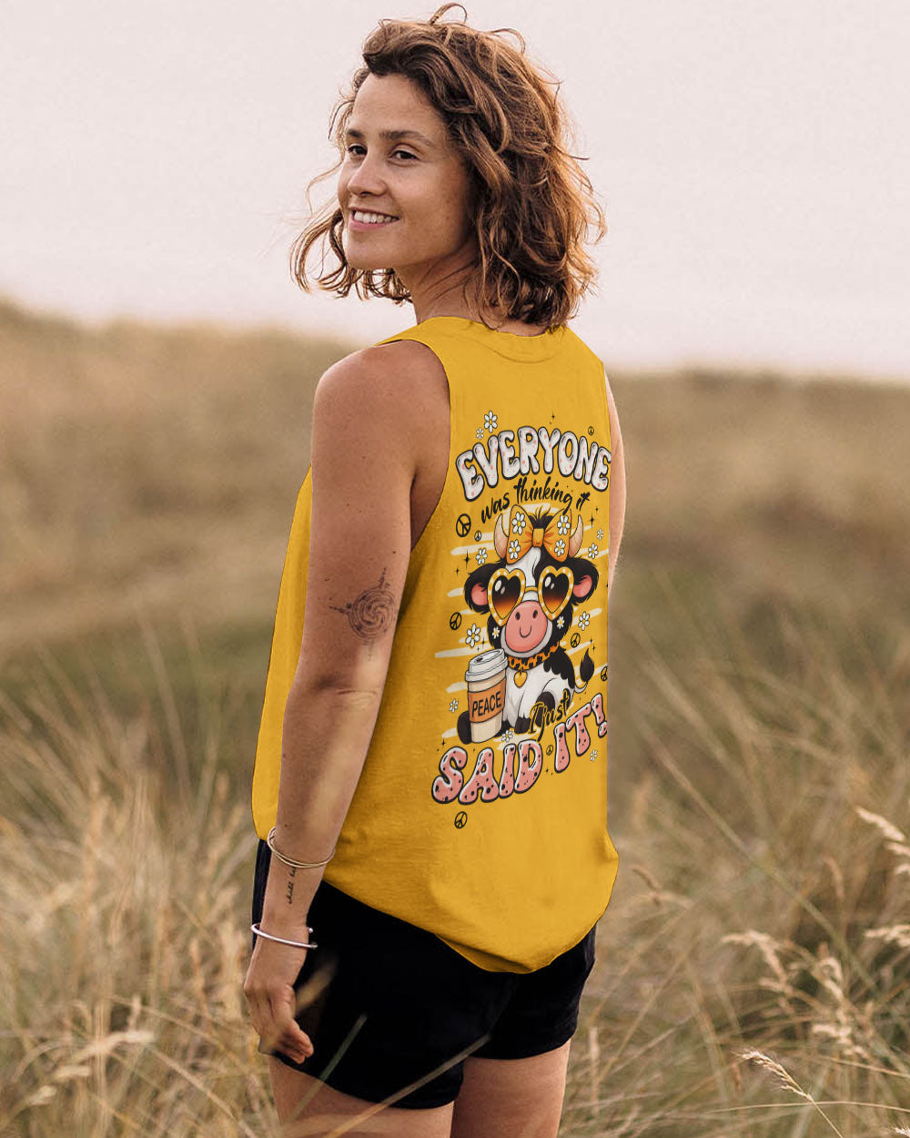 EVERYONE WAS THINKING IT COW HIPPIE ALL OVER PRINT - TYPQ1407252