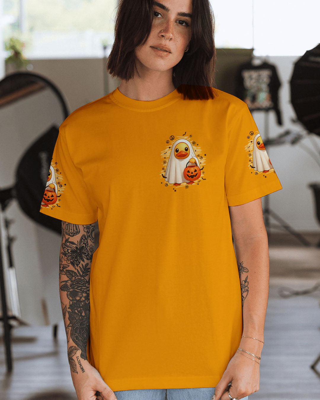 I'M NOT SHORT DUCK HIPPIE HALLOWEEN ALL OVER PRINT - TYPQ1408252