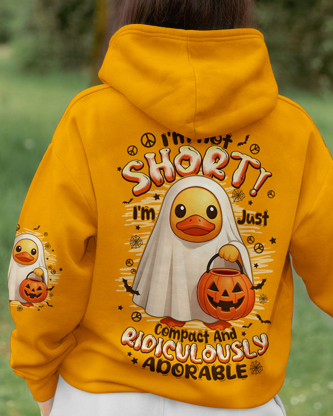 I'M NOT SHORT DUCK HIPPIE HALLOWEEN ALL OVER PRINT - TYPQ1408252