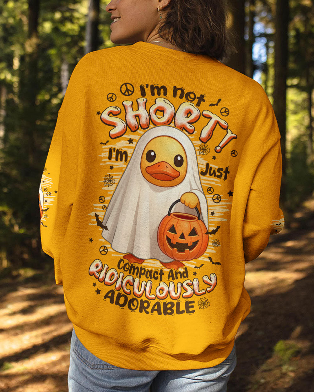 I'M NOT SHORT DUCK HIPPIE HALLOWEEN ALL OVER PRINT - TYPQ1408252