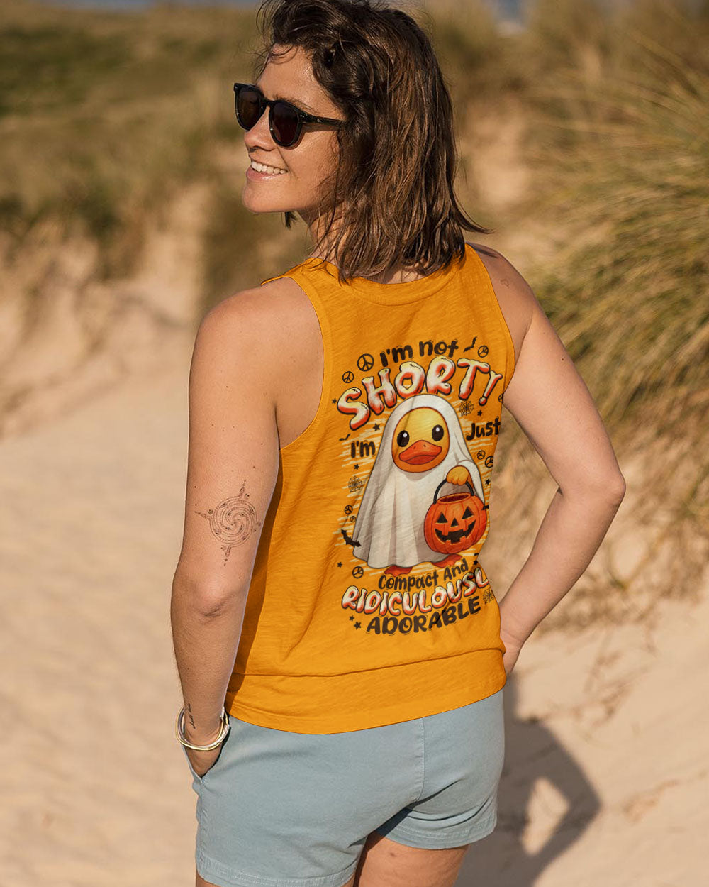 I'M NOT SHORT DUCK HIPPIE HALLOWEEN ALL OVER PRINT - TYPQ1408252