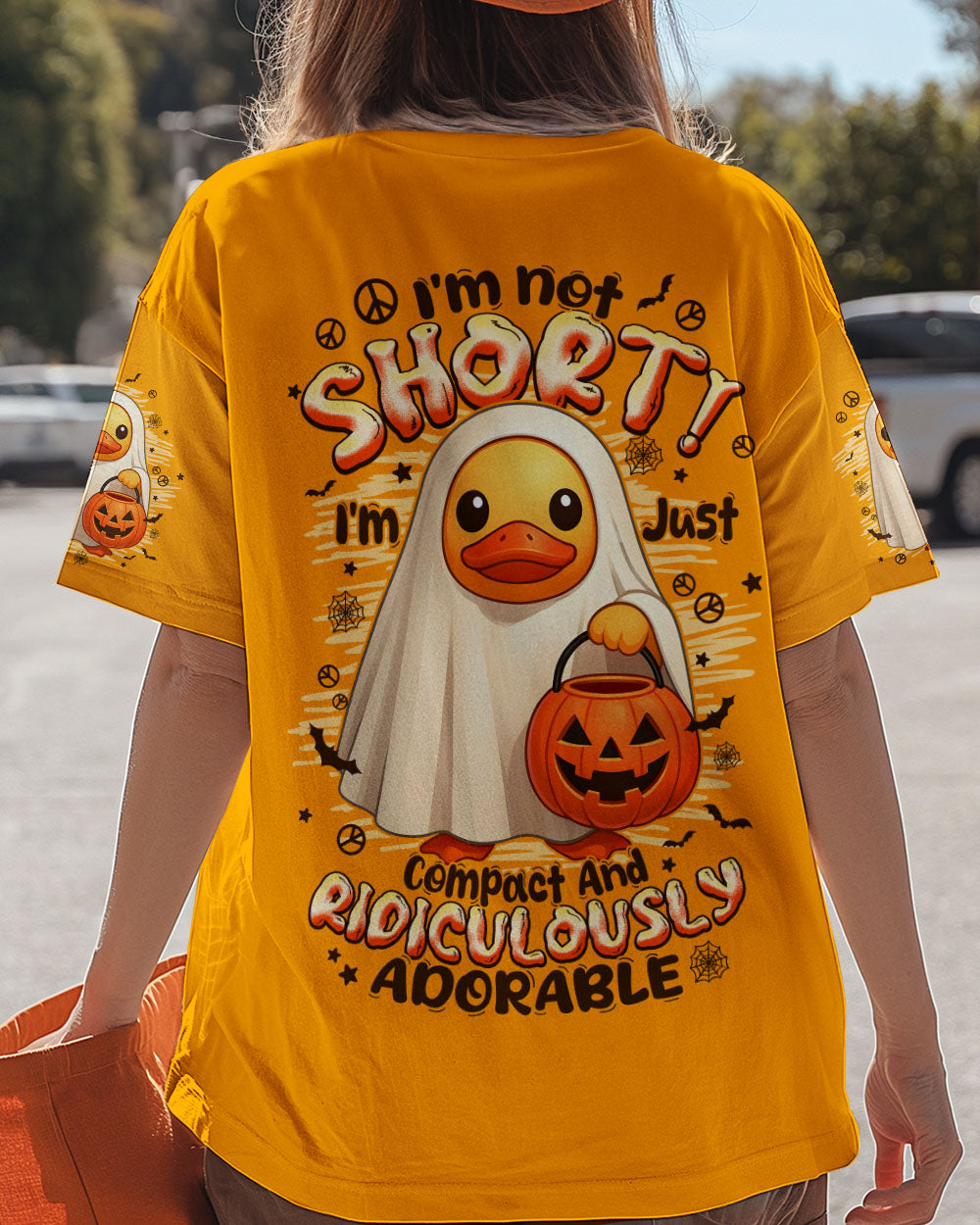 I'M NOT SHORT DUCK HIPPIE HALLOWEEN ALL OVER PRINT - TYPQ1408252